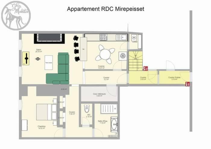 Chez Makita - Rdc Apartment Mirepeisset Екстериор снимка